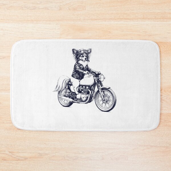 Item preview, Funny Papillon Motorcycle Motorbike Dog Lover designed and sold by dian-rody-crest.