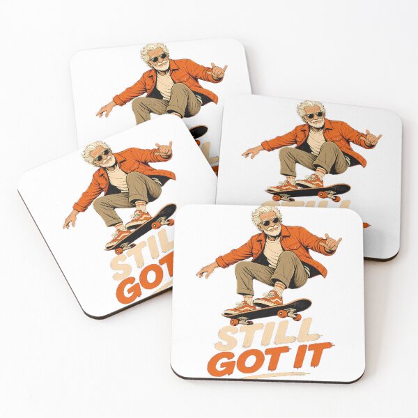 Item preview, Still Got It Skater Grandpa - Cool Skateboarding Old Man Art designed and sold by smouzy.