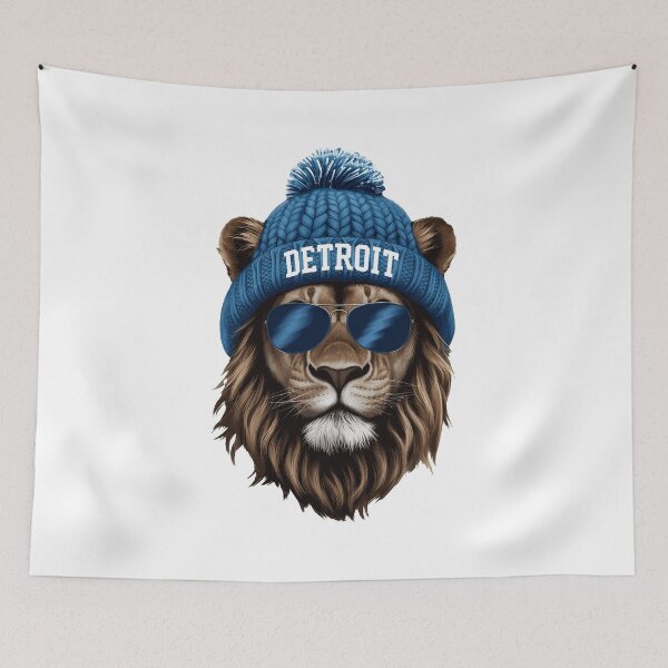 Item preview, Cool Lion Winter Style Graphic Art designed and sold by BrendaKle80915.