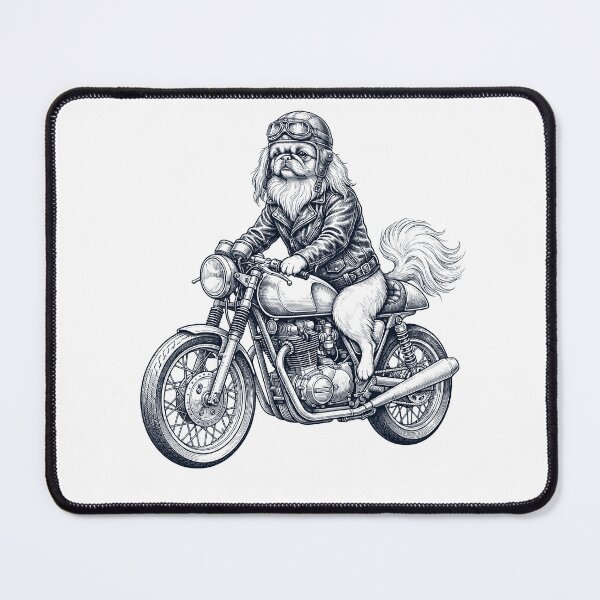 Item preview, Funny Pekingese Motorcycle Motorbike Dog Lover designed and sold by dian-rody-crest.