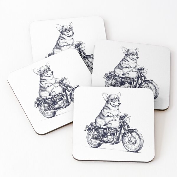 Item preview, Funny Pembroke Welsh Corgi Motorcycle Motorbike Dog Lover designed and sold by dian-rody-crest.