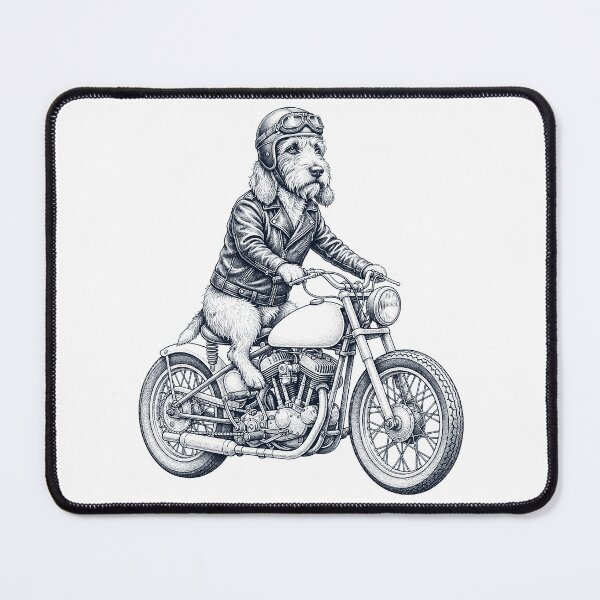 Item preview, Funny Petit Basset Griffon Vendeen Motorcycle Motorbike Dog Lover designed and sold by dian-rody-crest.