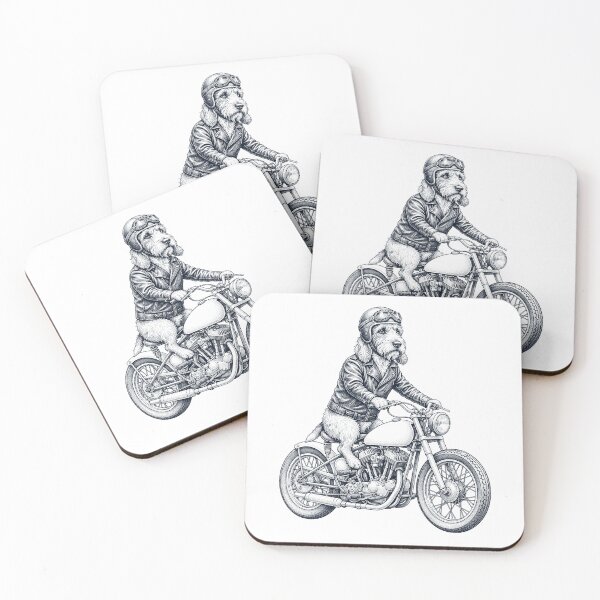 Item preview, Funny Petit Basset Griffon Vendeen Motorcycle Motorbike Dog Lover designed and sold by dian-rody-crest.