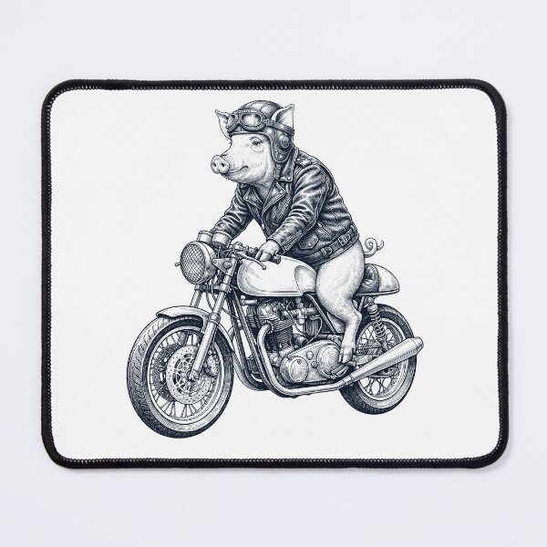 Item preview, Funny Pig Motorcycle Motorbike Animal Lover designed and sold by dian-rody-crest.