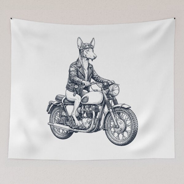 Item preview, Funny Pharaoh Hound Motorcycle Motorbike Dog Lover designed and sold by dian-rody-crest.
