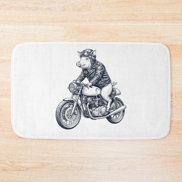 Item preview, Funny Pig Motorcycle Motorbike Animal Lover designed and sold by dian-rody-crest.