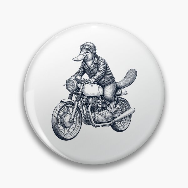 Item preview, Funny Platypus Motorcycle Motorbike Animal Lover designed and sold by dian-rody-crest.