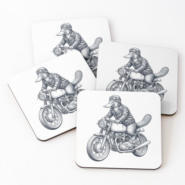 Item preview, Funny Platypus Motorcycle Motorbike Animal Lover designed and sold by dian-rody-crest.
