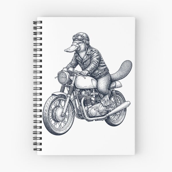 Item preview, Funny Platypus Motorcycle Motorbike Animal Lover designed and sold by dian-rody-crest.