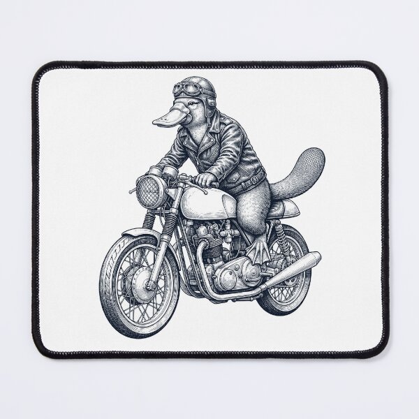 Item preview, Funny Platypus Motorcycle Motorbike Animal Lover designed and sold by dian-rody-crest.