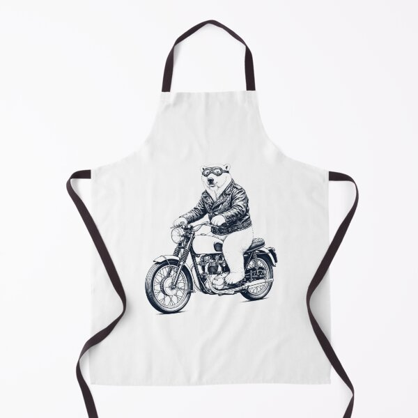 Item preview, Funny Polar Bear Motorcycle Motorbike Animal Lover designed and sold by dian-rody-crest.