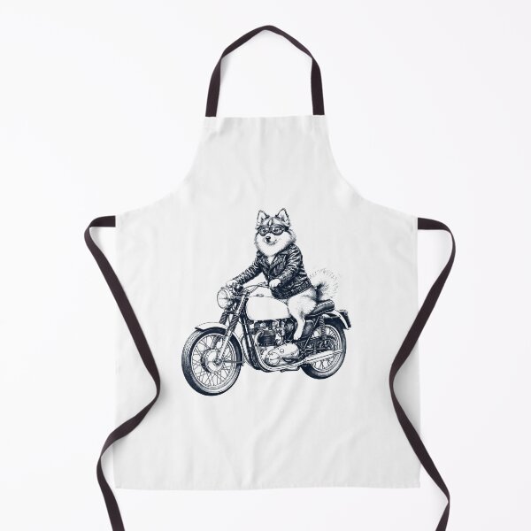Item preview, Funny Pomsky Motorcycle Motorbike Dog Lover designed and sold by dian-rody-crest.