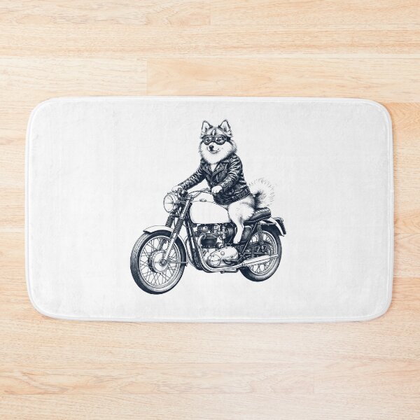 Item preview, Funny Pomsky Motorcycle Motorbike Dog Lover designed and sold by dian-rody-crest.