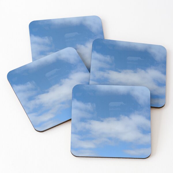 Item preview, White Cumulus Clouds in Blue Sky Background designed and sold by gaohao1.