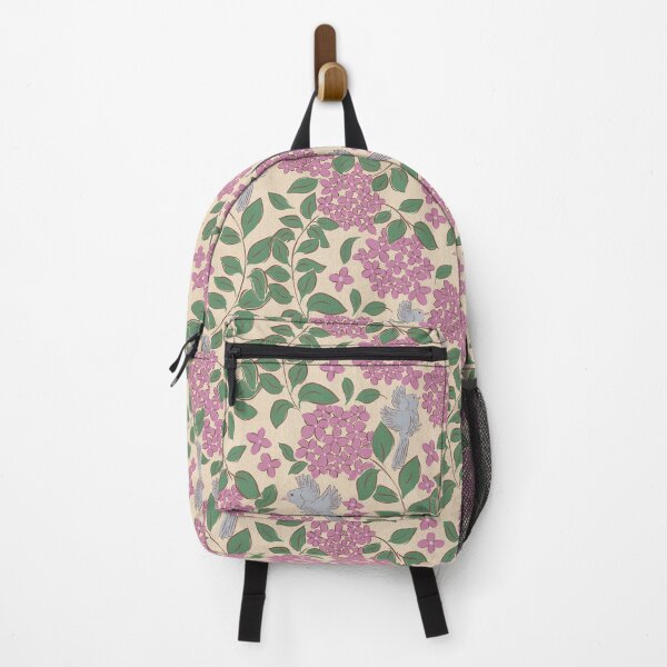 Item preview, Pink Hydrangeas flower , Floral garden , birds, butterflies, vintage hydrangea’s floral bouquet designed and sold by DColourMuse.
