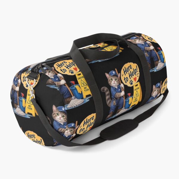 Item preview, Custodian Cat Here to Help 1A designed and sold by CrumbBumStudio.