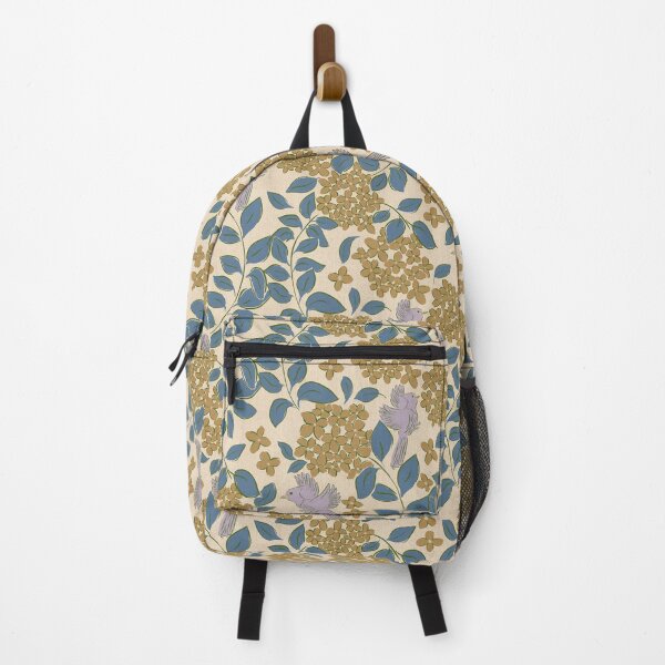 Item preview, Hydrangeas golden flower , Floral garden , birds, butterflies, vintage hydrangea’s floral bouquet designed and sold by DColourMuse.