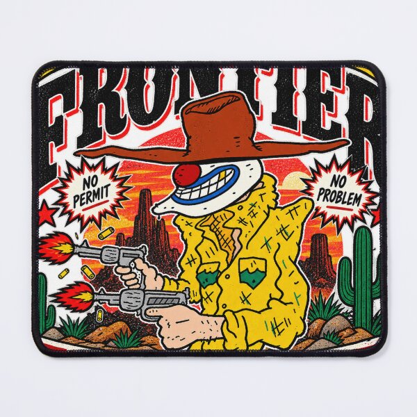 Item preview, Unlicensed Frontier – Weird Cowboy Clown Gunslinger designed and sold by D O V E S H O P.