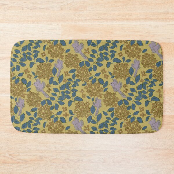 Item preview, Hydrangeas golden flower , Floral garden , birds, butterflies, vintage hydrangea’s floral bouquet  designed and sold by DColourMuse.