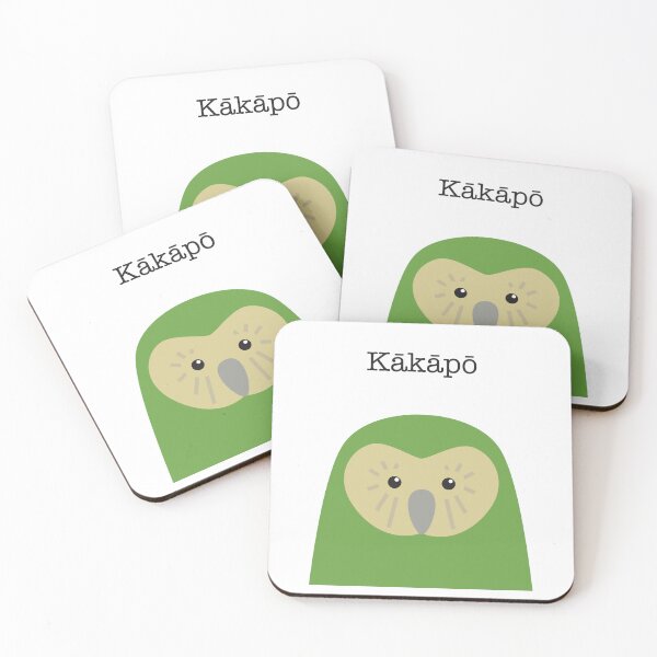 Item preview, Kakapo Face New Zealand Bird designed and sold by Rebeccatiana.nz.
