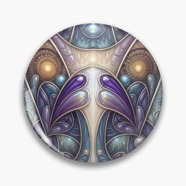 Item preview, Mystic Violet Fractal Mandala designed and sold by Frackxion.