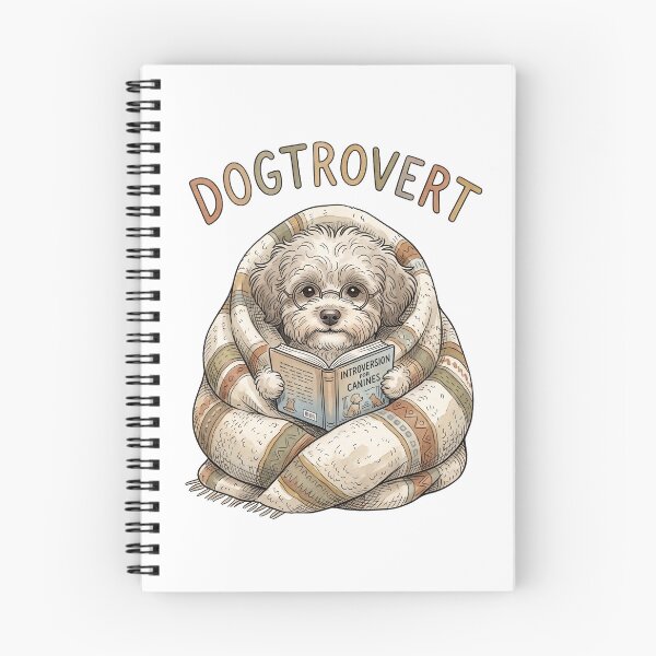 Item preview, Dogtrovert Cozy Blanket Burrito Print designed and sold by DangaVintage.