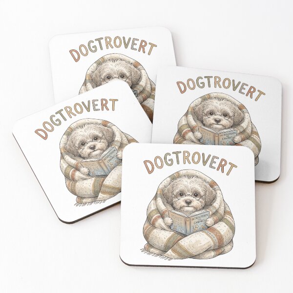 Item preview, Dogtrovert Cozy Blanket Burrito Print designed and sold by DangaVintage.
