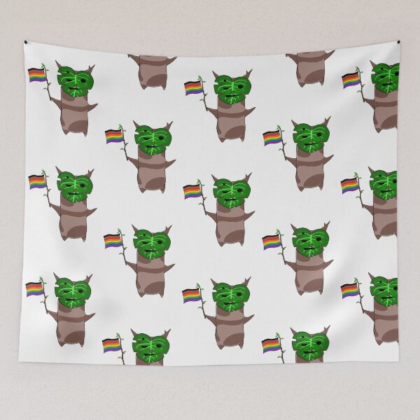 Item preview, Botw Korok Rainbow Pride Flag designed and sold by AsherLine.