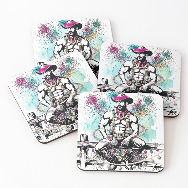 Item preview, Disco Cowboy Glam – Glitter & Feathers Camp Cowboy Art - NLMKArtStudio designed and sold by NLMKArtStudio.
