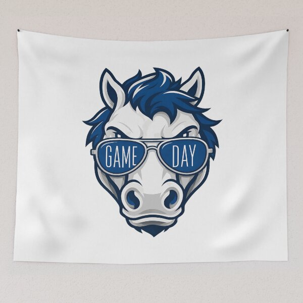 Item preview, Cool Horse Game Day Sunglasses Blue designed and sold by collum1986.