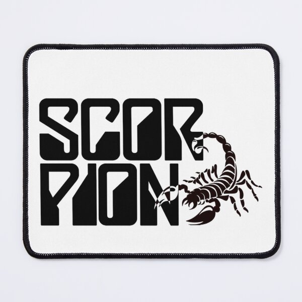 Item preview, Minimalist Dark Red Scorpion Silhouette Curved Tail designed and sold by Kawtareel.