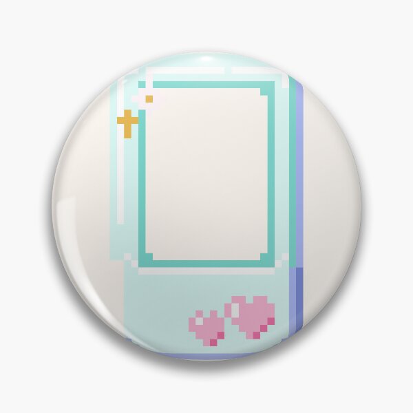 Item preview, MINI POLAROID PIXEL ART WITH PINK HEARTS designed and sold by linyoooyo.