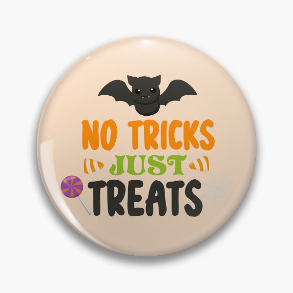 Item preview, Cute Bat No Tricks Just Treats Spooky Halloween Candy designed and sold by NotasCreativa.