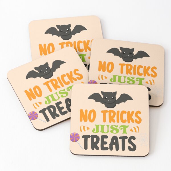 Item preview, Cute Bat No Tricks Just Treats Spooky Halloween Candy designed and sold by NotasCreativa.