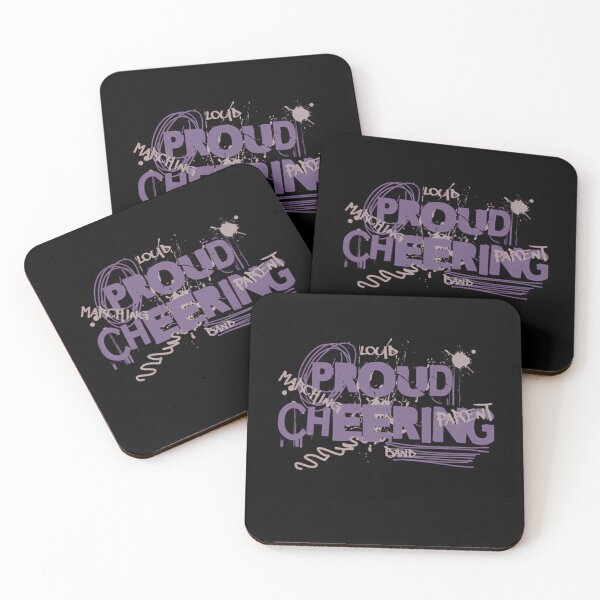 Item preview, Layered Purple Chalk Typography Paint Splatters designed and sold by Kawtareel.