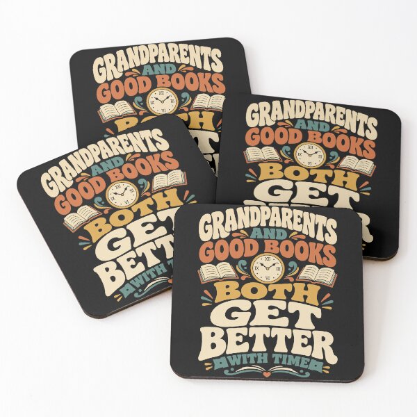 Item preview, Grandparents And Good Books Both Get Better With Time designed and sold by PrintivoraHub.