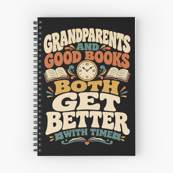 Item preview, Grandparents And Good Books Both Get Better With Time designed and sold by PrintivoraHub.