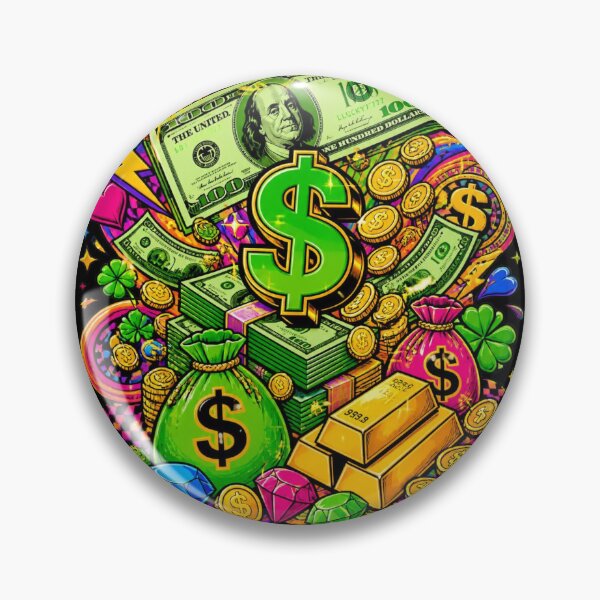 Item preview, Retro Neon Money Wealth Pop Art designed and sold by Skyrocketz.