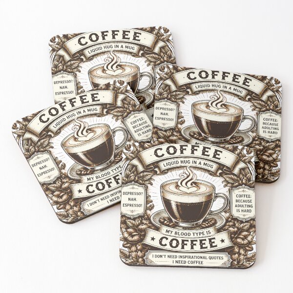 Item preview, blood type coffee designed and sold by aliraweb.