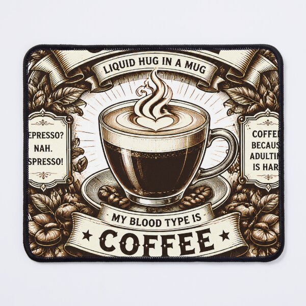 Item preview, blood type coffee designed and sold by aliraweb.