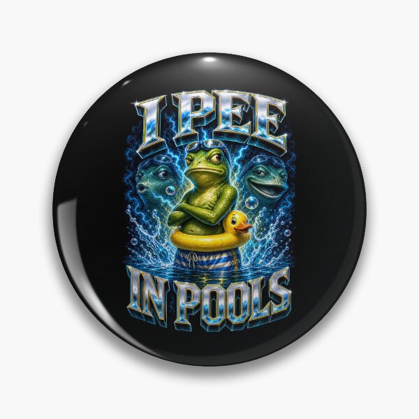 Item preview, I Pee in Pools Funny Frog Meme Summer designed and sold by nryum.