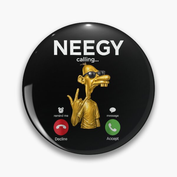 Item preview, Neegy Calling Funny Brainrot Meme Gen Z designed and sold by BareCrack.
