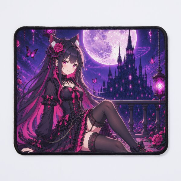 Item preview, Castle of the Pink Moon – Gothic Anime Fantasy designed and sold by Revyra Design .
