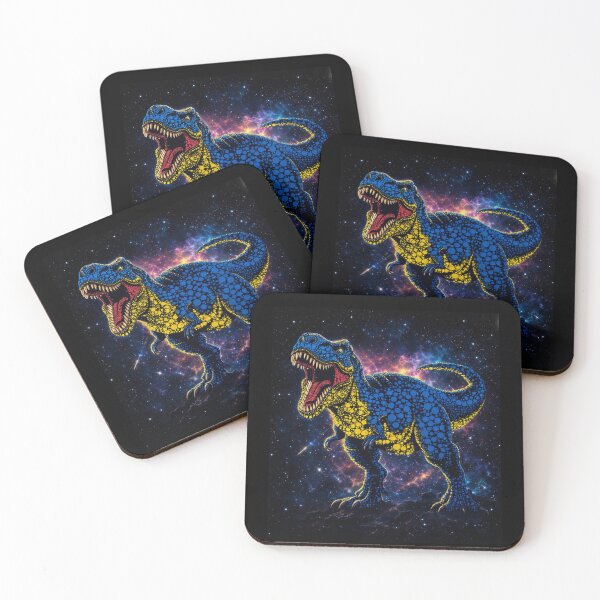 Item preview, Cosmic Tyrannosaurus Rex Pointillism - Happy Dot Day designed and sold by Moizento.