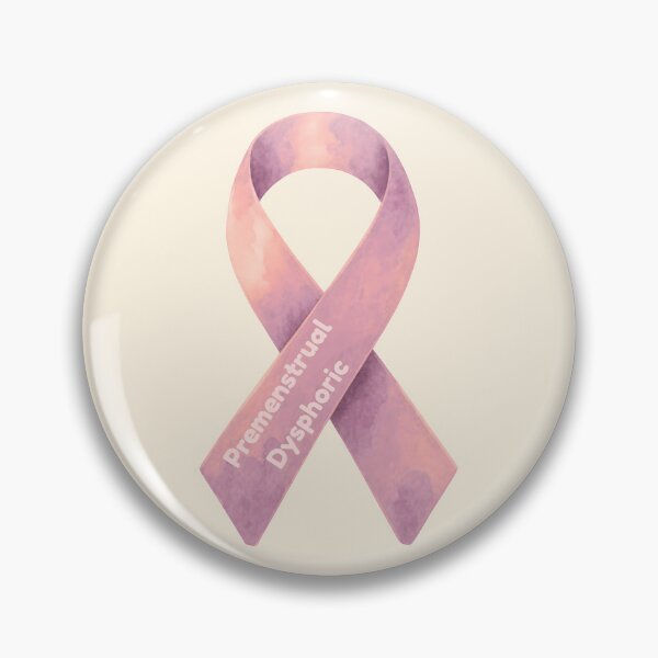 Item preview, PMDD, Premenstrual Dysphoric Disorder Awareness Ribbon designed and sold by MoMidoStore.