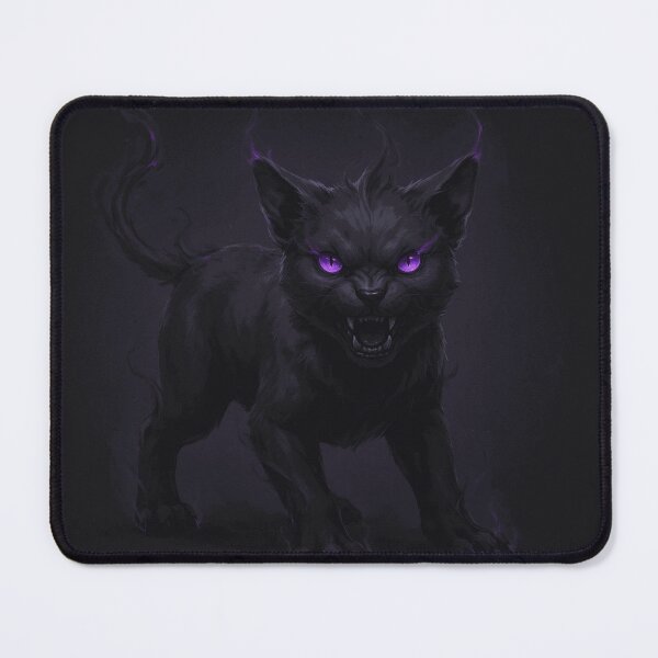 Item preview, Dark Black Cat With Glowing Purple Eyes designed and sold by GideonVail.