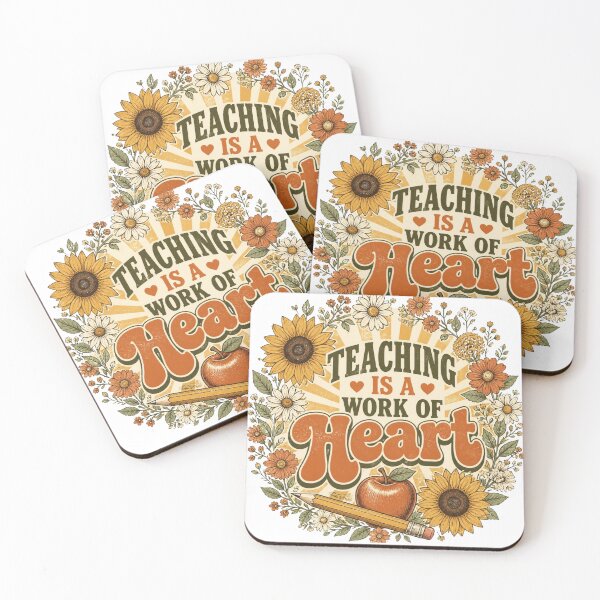 Item preview, Teaching is a Work of Heart T-Shirt, Wildflower Teacher Tee, Botanical Teacher Gift, Sunflower Teacher Shirt, Appreciation Gift for Teacher designed and sold by VaneDesings.