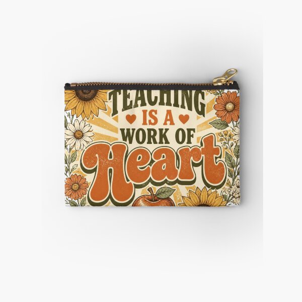 Item preview, Teaching is a Work of Heart T-Shirt, Wildflower Teacher Tee, Botanical Teacher Gift, Sunflower Teacher Shirt, Appreciation Gift for Teacher designed and sold by VaneDesings.