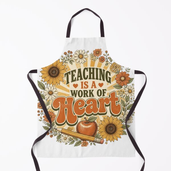 Item preview, Teaching is a Work of Heart T-Shirt, Wildflower Teacher Tee, Botanical Teacher Gift, Sunflower Teacher Shirt, Appreciation Gift for Teacher designed and sold by VaneDesings.