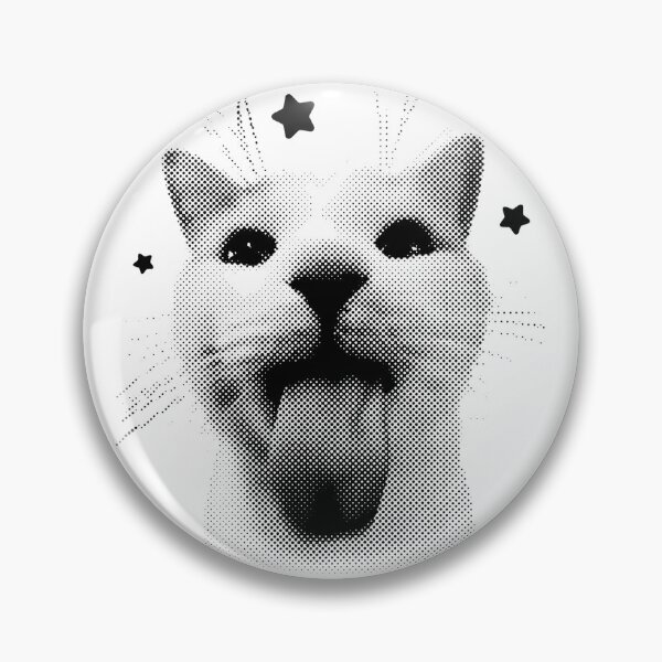 Item preview, Funny Y2k Cat Silly Cats 90s Retro Kitten meme designed and sold by SenoritaVixyArt.